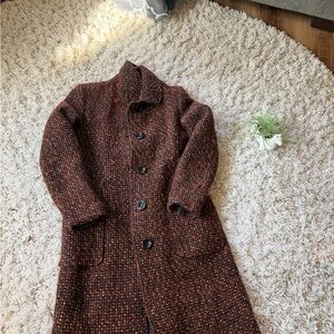 Jonathan Michael Textured Wool full length winter sophisticated Blend Coat